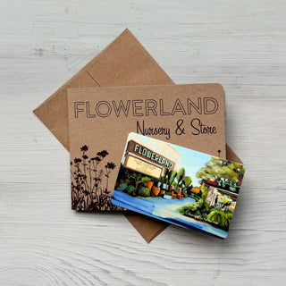 Gift Card: Recipient uses card solely at our brick + mortar store