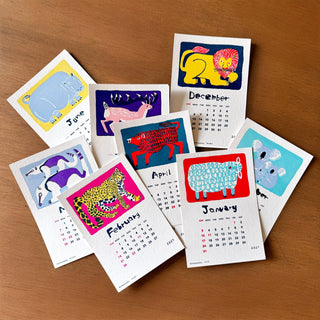 2027 Miroco Machiko Animals Stand Calendar
